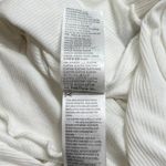 Adika NWT White Ribbed Knit High Neck Long Sleeve Pullover Crop Sweater Top XS Photo 5