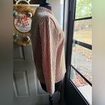 Vintage 70s Fire Islander ribbed knit mock neck zipper shirt, size medium Red Photo 4