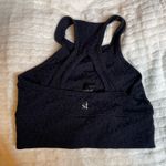 Strut this  One Size Navy Black Racerback Sports Bra No Padding Leopard‎ Cheetah Photo 1