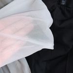 Pretty Little Thing Black Bandeau Contrast Chiffon Pleated Maxi Dress Photo 3