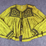 Free People Twilight Folk Jacket Embroidered W/ Embellishments Lightweight XS Photo 0