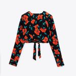 ZARA Floral printed crop top jacket S NWT Photo 5