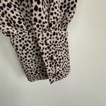 Lulu's Sweet Spot Taupe Cheetah Print Long Sleeve Black and Cream Blouse Size S Photo 7