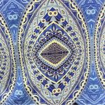 Evolution and creation  Blue Mosaic Crop Leggings Size Medium Photo 4