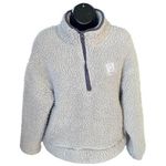 Ivory Ella  Women's Gray Sherpa 1/4 Zip Pullover Sweater - Size XS Photo 0