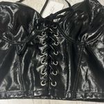 Wildcat Sexy Pleather Corset Size Small. NWT Black Photo 1