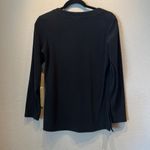 ExOfficio Women’s Black Textured knit Shirt Small Hidden Sleeve Pocket Photo 5