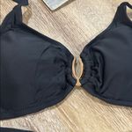 Black Bikini Set highwaisted with gold accent Size M Photo 1