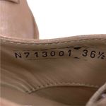 AGL Juliet Metallic Rose Gold Leather Cork Platform Oxfords Size 36.5 Pink Photo 5