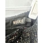 Nookie Whitney Embellished Sequin High Waisted Maxi Skirt Black Women's Size S Photo 3