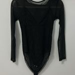 All Saints Nyla Black Lace Bodysuit Photo 0