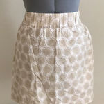 Banana Republic Tan and white circle printed skirt Photo 0