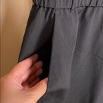 Loft  Women’s Black Pleated Button-Up Rolled-Sleeve Classy Minimalist Romper Photo 5