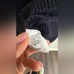 Brandy Melville  Brianna Cotton Cable Knit Fisherman Sweater - navy blue 1797 Photo 5