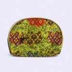 Thailand Elephant Print Pouch | Travel Coin or Makeup‎ Bag Green Photo 3