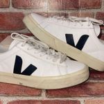 VEJA Pre-Owned Campo Leather Black White Sneakers Size 7 Women Shoes Streetwear Photo 0