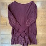 Anthropologie - Angel of the North Women’s Small Plum Sweater Photo 1