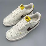 Nike Chic and Comfortable:  Women's Court Vision Low - Sail/Yellow/Brown Size 8.5 Photo 0