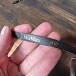 Max Mara  Thin‎ Olive Green Leather Belt Size 40 Photo 3