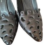 Proenza Schouler  Cut Out Point Toe Black Leather Heels size 9.5 EU 39 1/2 Photo 6