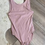 American Eagle  Blush Pink Scoop Back Bodysuit Photo 0