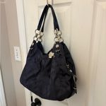 Coach Maggie Shoulder Bag in Navy with Silver Hardware Photo 4