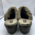 Crocs Women's Eva Cobbler Rubber Fur Lined Wedge Heel Clogs Brown Size 9 Photo 3