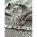 White House | Black Market Long Sleeve Portrait Neck Oatmeal Rib Knit Top Size S Photo 3