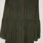 Lace Up Tunic Dress Top Green Size M Photo 5