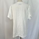 African Safari Embroidered Top Big Five Graphic Print Short Sleeve Women Medium White Photo 3