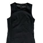 Theory Women’s Olvana Pleated Skirt Sleeveless Sheath Mini Dress in Black Size 0 Photo 2