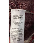 Nicole Miller  Womens Sweater Size S Tan Red Long Sleeve Oversized Mock NWT Photo 6