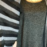 A’Reve tunic length striped sweater 2 piece/cardigan look asymmetrical M Size M Photo 7