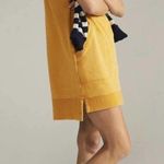 Anthropologie Daily Practice Meru Zip Front Sweatshirt Midi Dress Yellow Small Photo 1