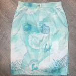 Retail EST. $900 Escada Margaretha Lev Rare Sea Shell Vintage Summer Skirt Size 6 Photo 1
