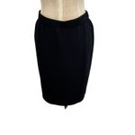 St. John Santana Knit Skirt Suit Blazer Set Two Piece Black Stripe Size 6 Photo 10