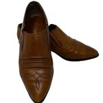 ELLEMENNO Brazilian Brown Leather Cowboy Boot Booties Shoes ~ Women's Size 7.5 Photo 1