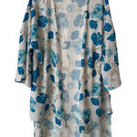 Floral Blue and White Kimono Size XXL Photo 0