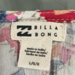 Billabong Safe Bet Floral Blouse with Puff Sleeves  Size Large Boho EUC Photo 2