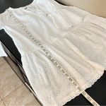 Playa Lucila white eyelet mini dress cover up, ellbow length puff sleeves,size M Size M Photo 10
