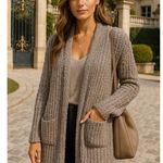 Sabrina Lauren Boucle Robe Longline Cardigan Buttery Soft Plush Fluffy Luxury 1X Gray Photo 1