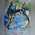 Y2K En Focus Studio gathered drop hem floral short sleeve dress, size 10 Black Photo 11