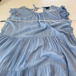 House Of Harlow 1960 Light Blue Tiered Ruffle Babydoll Dress Size LARGE Photo 8