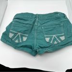 American Eagle  green denim shorts Photo 3