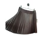 DKNY NWT Faux Leather Accordion Style Skirt Photo 1