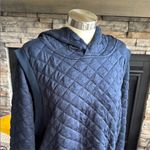 Quilted Navy Women's Hoodie Blue Size L Photo 2
