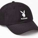 Playboy  Black Hat with White Logo Photo 0