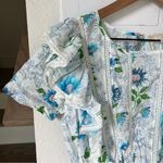 Love Shack Fancy Natasha Floral Mini Dress in Blueberry Cloud Photo 4