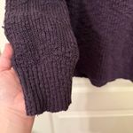 Natural Reflections Dark Purple Textured Knit Hoodie XL Photo 2