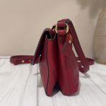 Vince Camuto Women's Deep Red Leather Small Crossbody Bag Photo 5